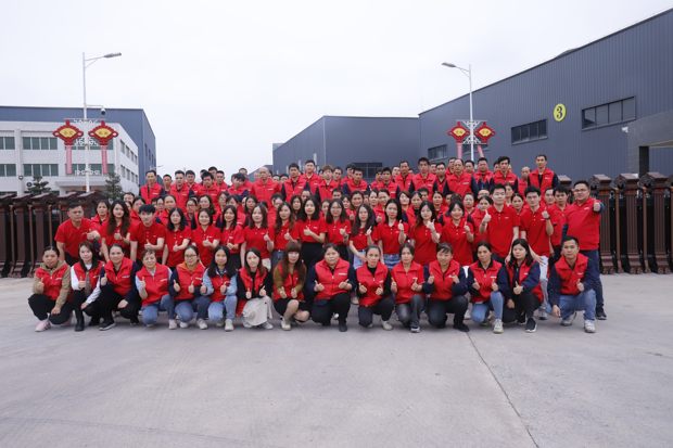 HOMEY team at the factory for global partner support