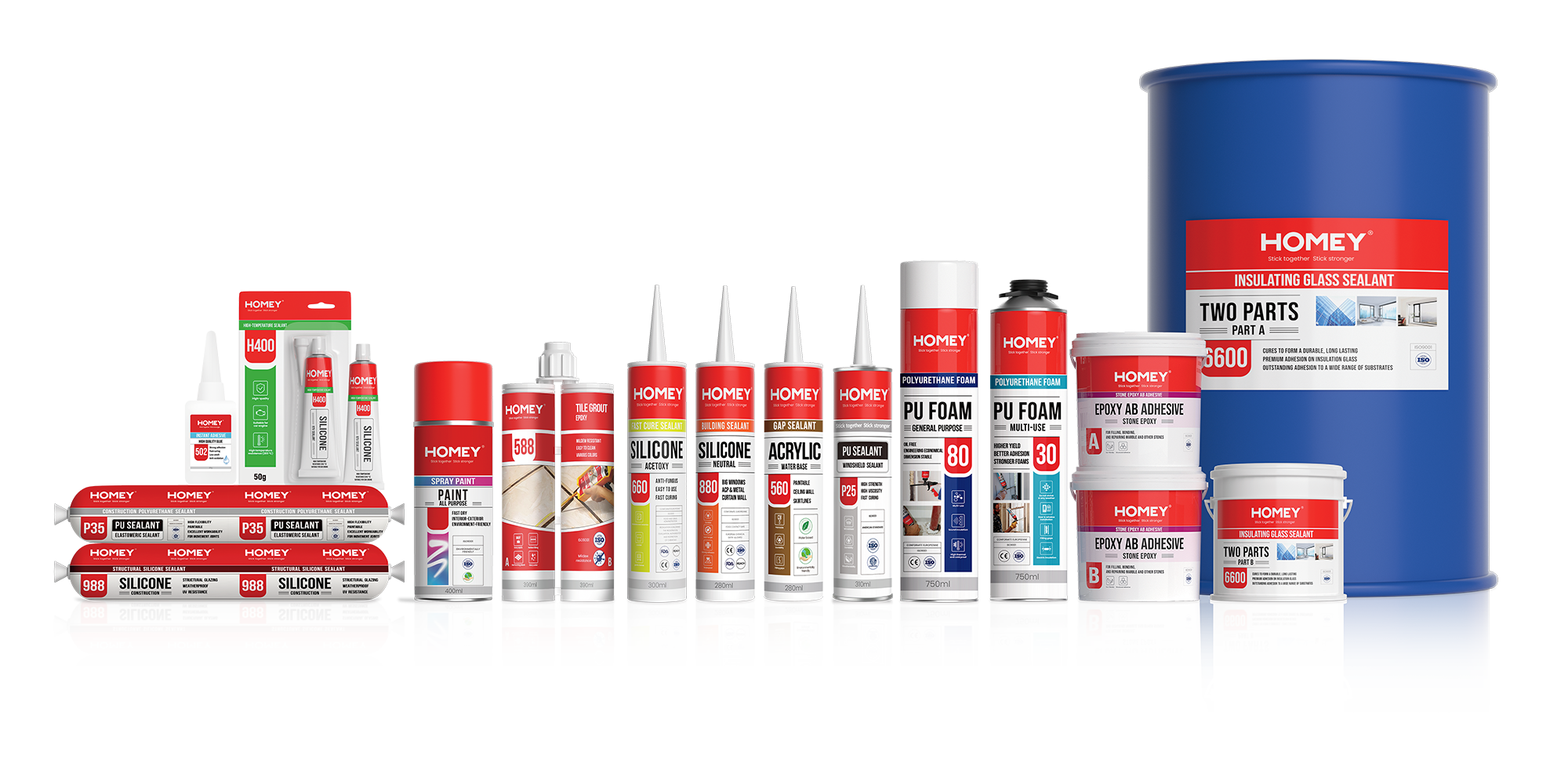 HOMEY sealant adhesive and PU foam products